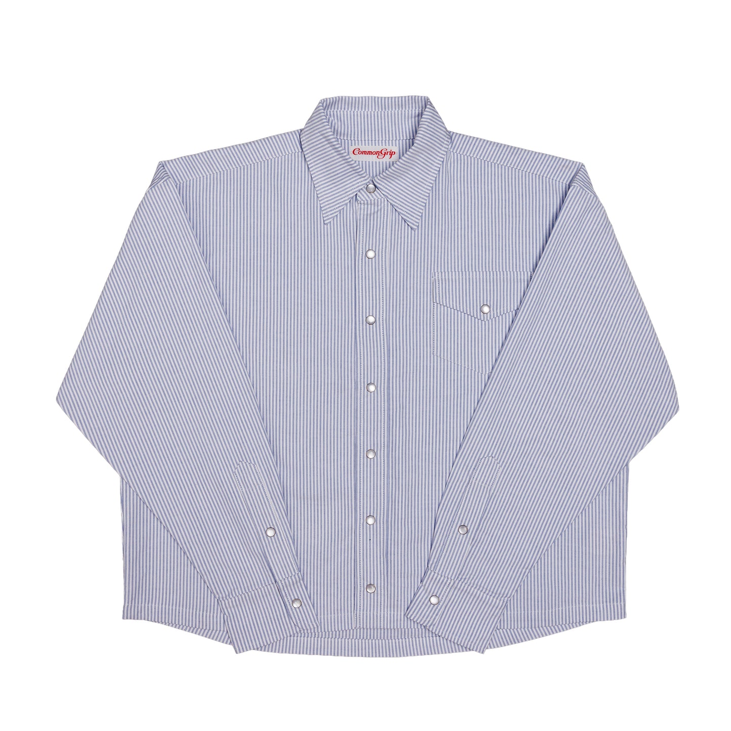 "Blusa" Oxford Cloth Button Down (Pinstripe Blue)