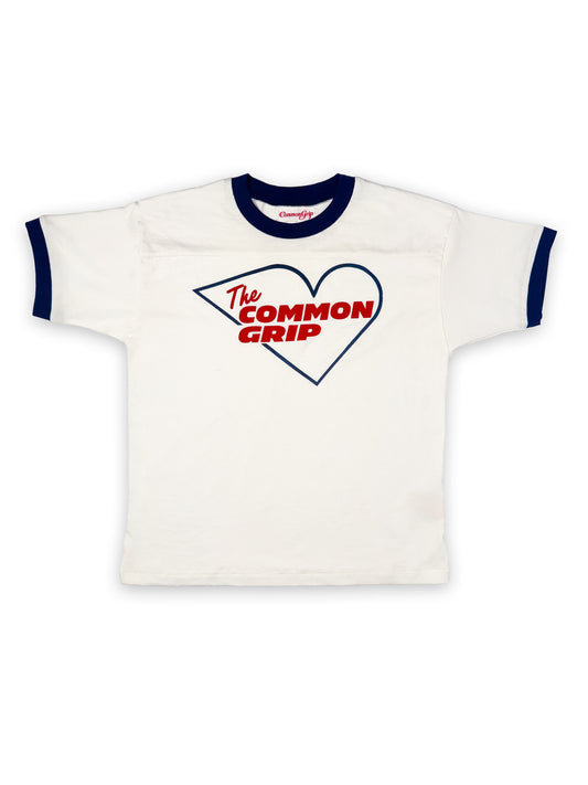 "Roadrunner" Tee (Aged White/Navy)