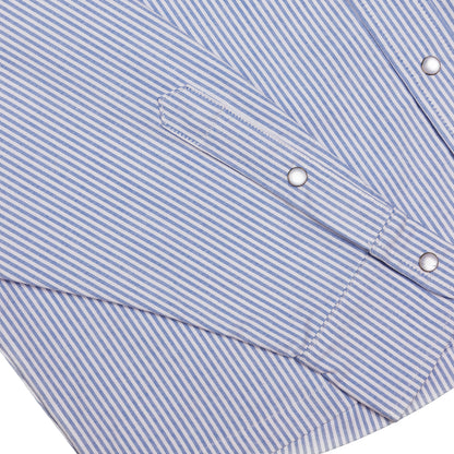 "Blusa" Oxford Cloth Button Down (Pinstripe Blue)