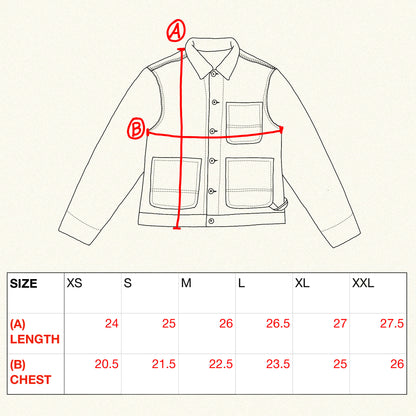"Engineer" Collared Jacket (Laguna Wash)